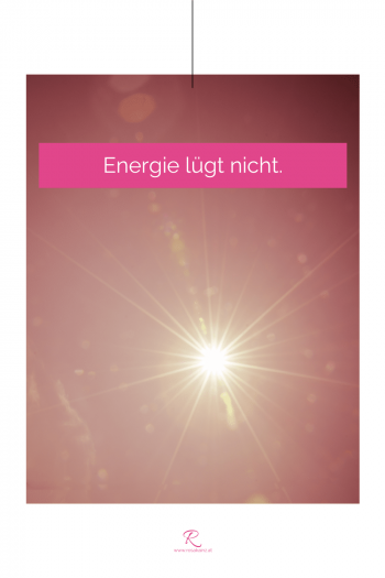 Sonne. Spruch: "Energie lügt nicht."